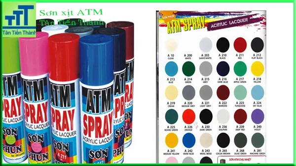 bảng màu sơn xịt atm thái lan bảng màu sơn xịt atm thái lan