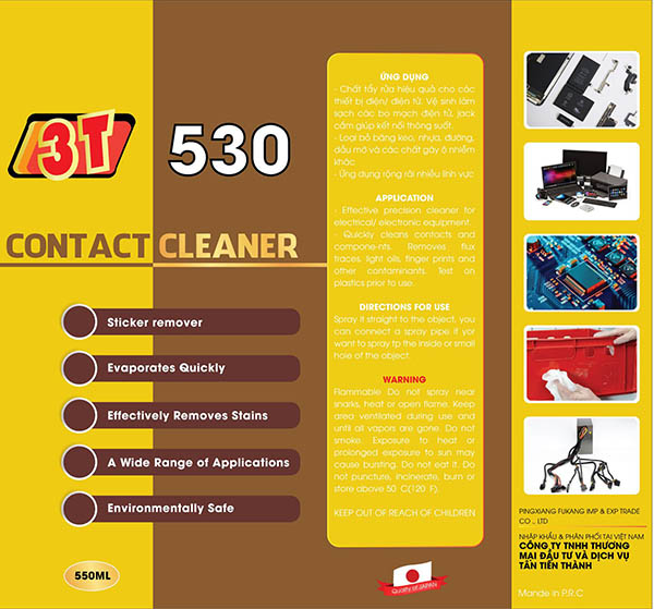 Bình xịt vệ sinh mạch điện tử 530 3t Bình xịt vệ sinh mạch điện tử 530 3t