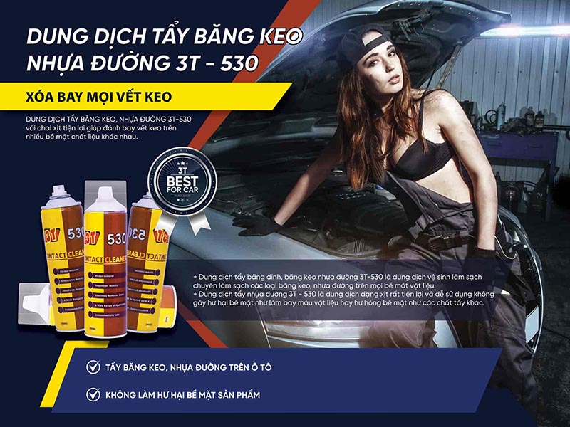 Dung dịch tẩy vết băng keo băng dính 3T 530
