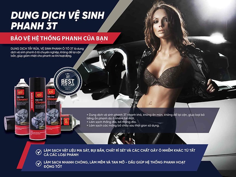 Dung dịch vệ sinh bố thắng xe ô tô 3t Dung dịch vệ sinh bố thắng xe ô tô 3t